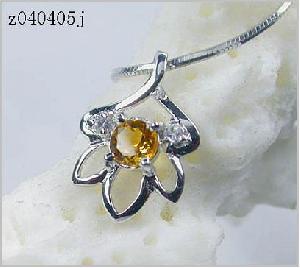 Sell Sterling Silver Natural Topaz Pendant, Silver Jewelry, 14k Gold Ring, Pendant