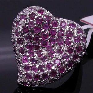 Factory For Sterling Silver Natural Ruby Ring, Fashion Jewelry, Citrine Ring, Smoky Quartz Pendant