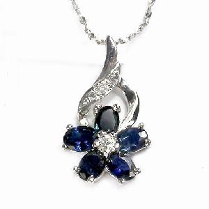 Sell Sterling Silver Natural Sapphire Pendant, Tourmaline Ring, Prehnite Earring, Olivine Bracelet, 