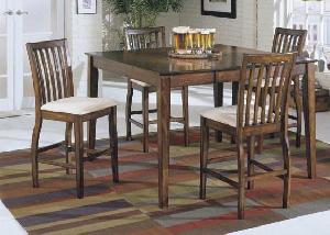 Adf-011 Bar Table And Chair In Set Country Style Teak Mahogany Indoor Furniture