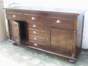 atila buffet cabinet 2 doors 7 drawers mahogany teak indoor furniture