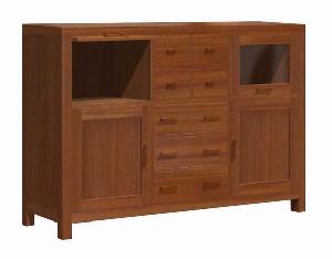 Cabinet Paleva Aparador 4 Doors 7 Drawers Mahogany Teak Indoor Furniture Meuble