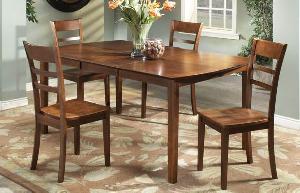 Mataram Simply Dining Set Table And Chair Mahogany Teak Indoor Furniture