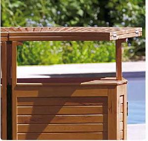 Sweden Bar Table Extention System Outdoor Teak Garden Furniture