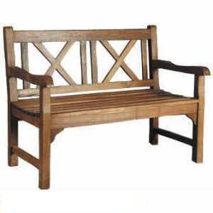 Teak Garden Bench, Knock Down System, 2 Seater Outdoor Furniture