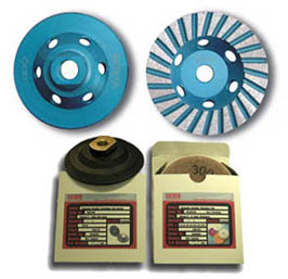 Diamond Grinding Cup Wheels / Flexible Polishing Pads For Marble And Granite