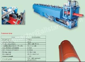 Roof Cap Roll Forming Machine, Roof Ridge Cap Roll Forming Machine