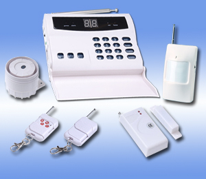 32 Wireless And 7 Wired Zones Home Alarm System Pst-tel203