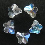 butterfly crystal cut beads