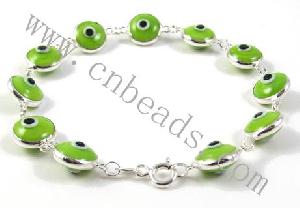 evil eye glass bracelet