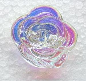 Flower Glass Bead Button From Canton Fair In China