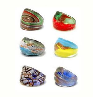 Murano Glass Rings