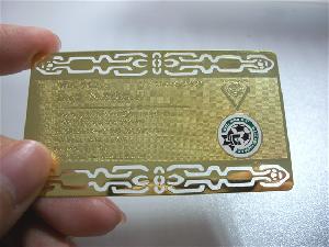 Golden Metal Card China, Manufacturer