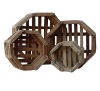 Octagonal Wood Orchid Basket