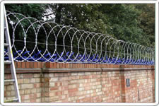 Concertina Razor Wire Top The Wall