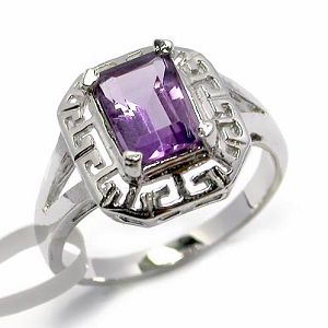 Factory For Sterling Silver Natural Amethyst Ring, Silver Jewelry, Tourmaline Pendant, Jadeite Ring