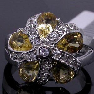 Factory For Sterling Silver Natural Citrine Ring, Silver Jewelry, Tourmaline Bracelet, Moonstone Rin