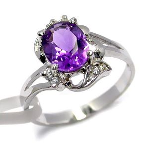 Sell Sterling Silver Natural Amethyst Ring, Fashion Cz Pendant, Silver Gemstone Jewelry Ring, Earrin