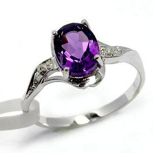 Sell Sterling Silver Natural Amethyst Ring, Garnet Bracelet, Olivine Pendant, Prehnite Ring, Earring