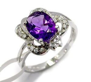 sterling silver amethyst ring gemstone jewelry olivine sapphire pendant ear