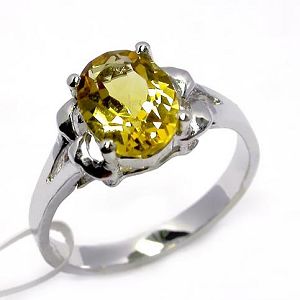 Sell Sterling Silver Natural Citrine Ring, Olivine Pendant, Fashion Cz Jewelry, Silver Jewelry