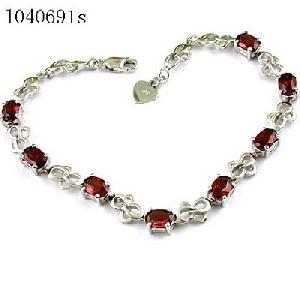 sterling silver garnet bracelet olivine pendant rainbow stone amethyst earri