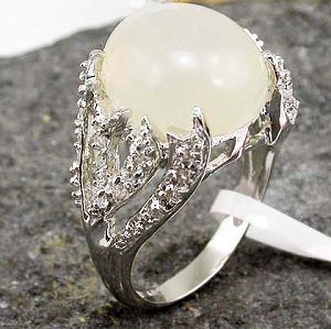 sterling silver moonstone ring olivine pendant gemstone jewelry tourmaline