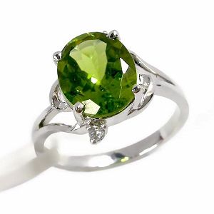 Sell Sterling Silver Natural Olivine Ring, Olivine Gemstone Jewelry, Blue Top Earring, Fashion Jewel