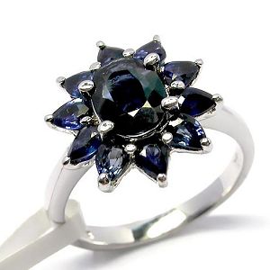 Sell Sterling Silver Natural Sapphire Ring, Citrine Bracelet, Ruby / Amethyst Pendant, Chalcedony Ri