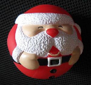 Dog Sound Ball, Soft Pvc , Saint Claus