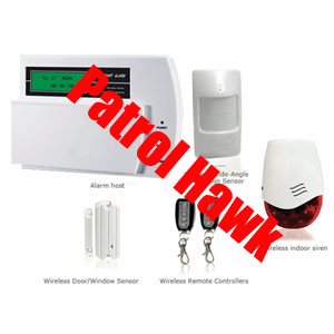 patrol hawk security wireless gsm home alarm panel