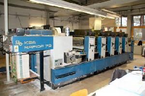 Kba Rapida 72-5 Five Colour Offset Printing Machine Year 1995