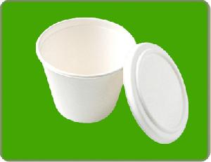 Sugarcane Bowl With Lid