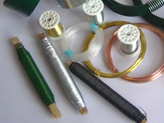 Lacquered Wire, Green Painted Wire