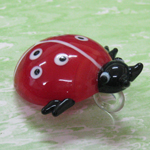 beetle glass pendant