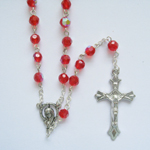 Birthstone Crystal Glass Rosary