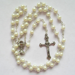 Communication Rosary Glass Pearl Beads