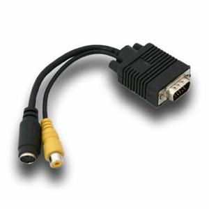 Vga To S-video / Rca Composite Adapter Cable / Hub
