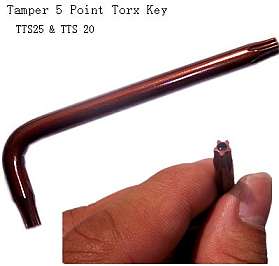 5 point torx plus key