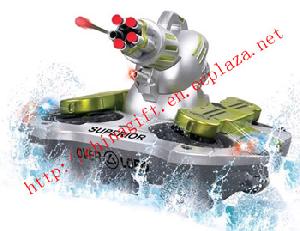 R / C Amphibious Tank Target Shooting