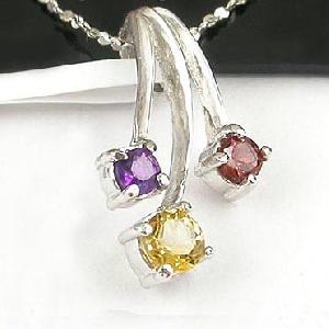 sterling silver mix gem pendant amethyst stone earring olivine bracelet