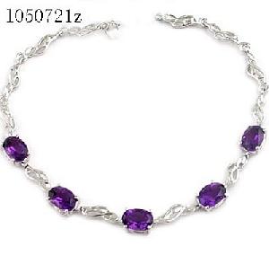 sterling silver amethyst bracelet sapphire earring olivine ring jewe