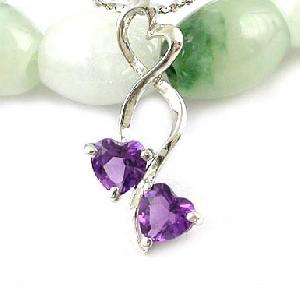 Sell Sterling Silver Natural Amethyst Pendant, Blue Topaz Ring, Sapphire Earring, Bracelet, Ruby Rin