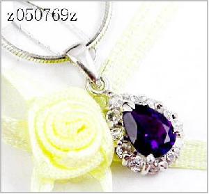 Sell Sterling Silver Natural Amethyst Pendant, Citrine Beacelet, Olivine Ring, Smoky Quartz Earring