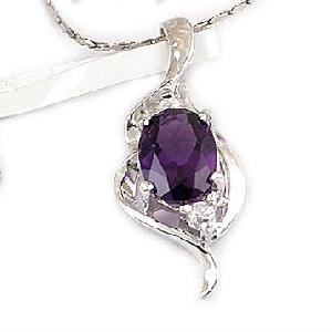 Sell Sterling Silver Natural Amethyst Pendant, Earring, Fashion Silver Jewelry, Gem Stone Jewelry