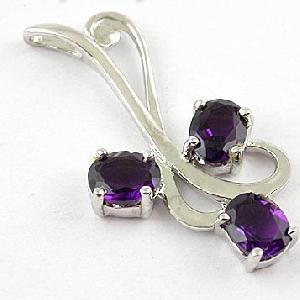 Sell Sterling Silver Natural Amethyst Pendant, Tourmaline Earring, Blue Topaz Ring, Moonstone Earrin