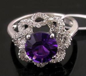 Sell Sterling Silver Natural Amethyst Ring, Silver Jewelry, Ruby Earring, Blue Topaz Pendant, Neckla