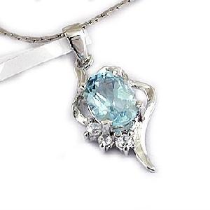 Sell Sterling Silver Natural Blue Topaz Pendant, Moonstone Earring, Fashion Silver Jewelry, Cz Jewel