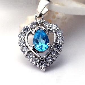 sterling silver blue topaz pendant jewelry olivine ring earring