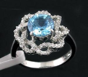 sterling silver blue topaz ring olivine bracelet chalcedony tourmaline pendant